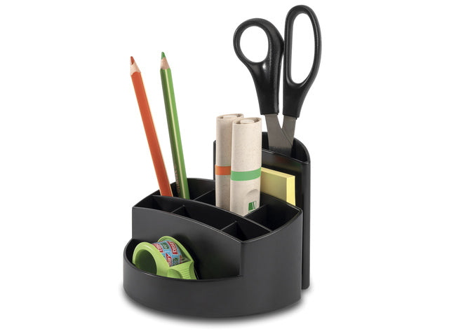 Pennenbak HAN Rondo Karma 9-vaks eco zwart 100% gerecycled materiaal