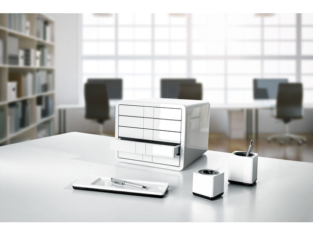 Büroklammerhalter HAN i-Line magnetisch weiß / schwarz