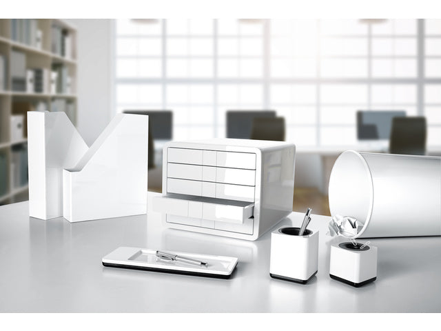 Büroklammerhalter HAN i-Line magnetisch weiß / schwarz