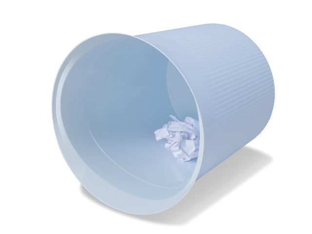 Papierbak HAN Re-LOOP 13 liter rond pastelblauw 100% gerecycled materiaal