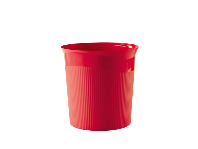 Papierbak HAN Re-LOOP,13 liter rond, rood 100% gerecycled materiaal