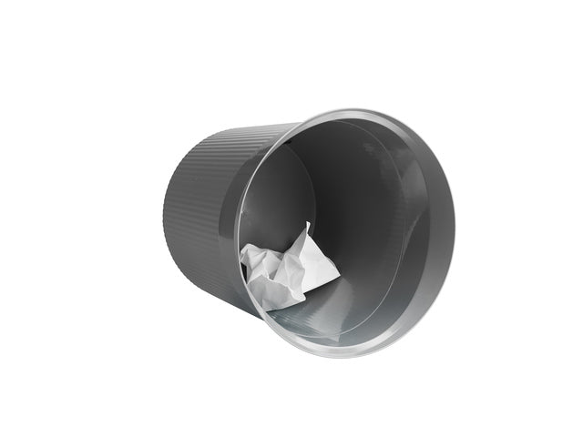 Papierbak HAN Re-LOOP,13 liter rond, grijs 100% gerecycled materiaal