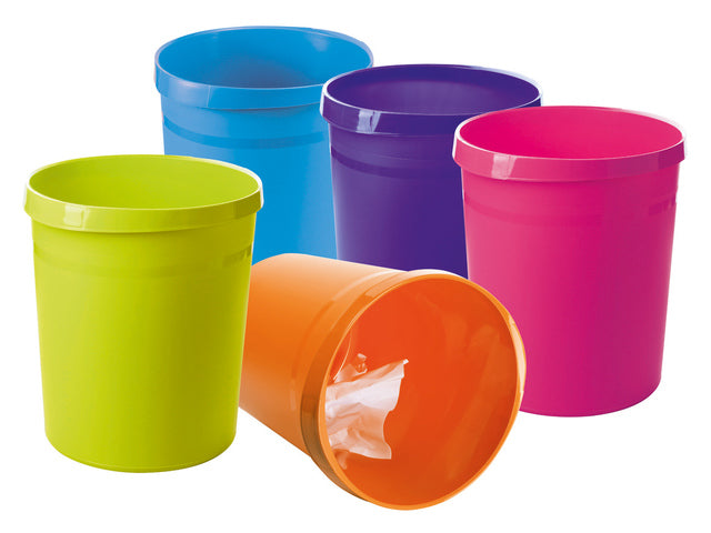 Papierbak HAN Grip 18 liter met 2 grijpranden Trend Colour citroen