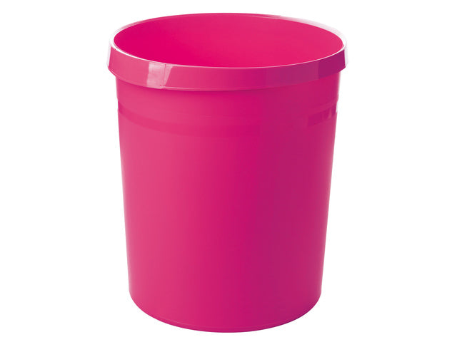 Papierbak HAN Grip 18 liter met 2 grijpranden Trend Color roze