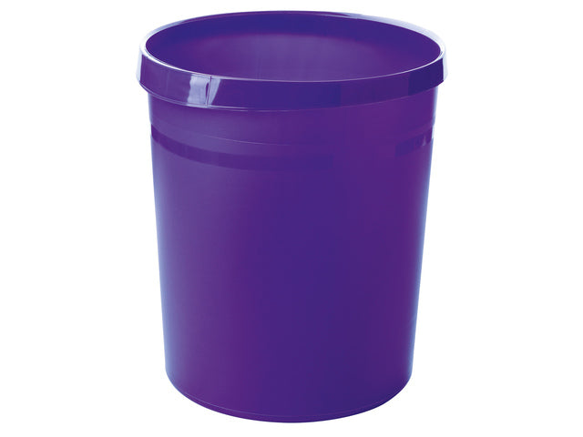 Papierbak HAN Grip 18 liter met 2 grijpranden Trend Kleur lila