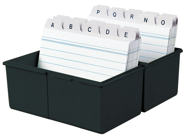 Kaartenbak HAN A8 incl.100 kaarten+tab AZ zwart