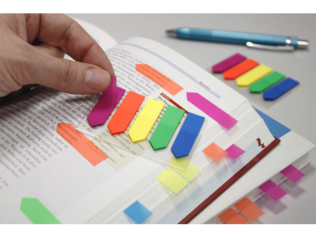Info Page Markers arrow film 12x50mm, 5 kleuren