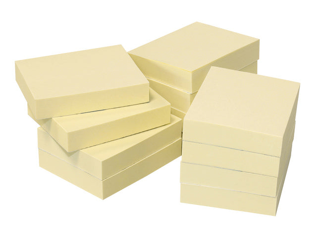 Info natuurnotities geel 50x40mm 12 blokken a 100 vel