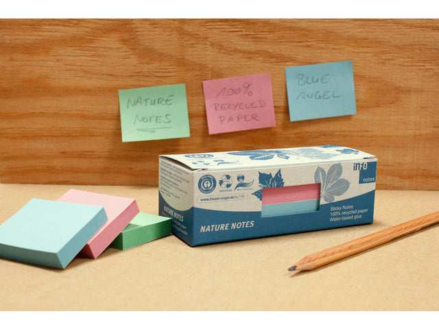 Info nature notes ass kleur 50x40, 12 blokken a 100 vel