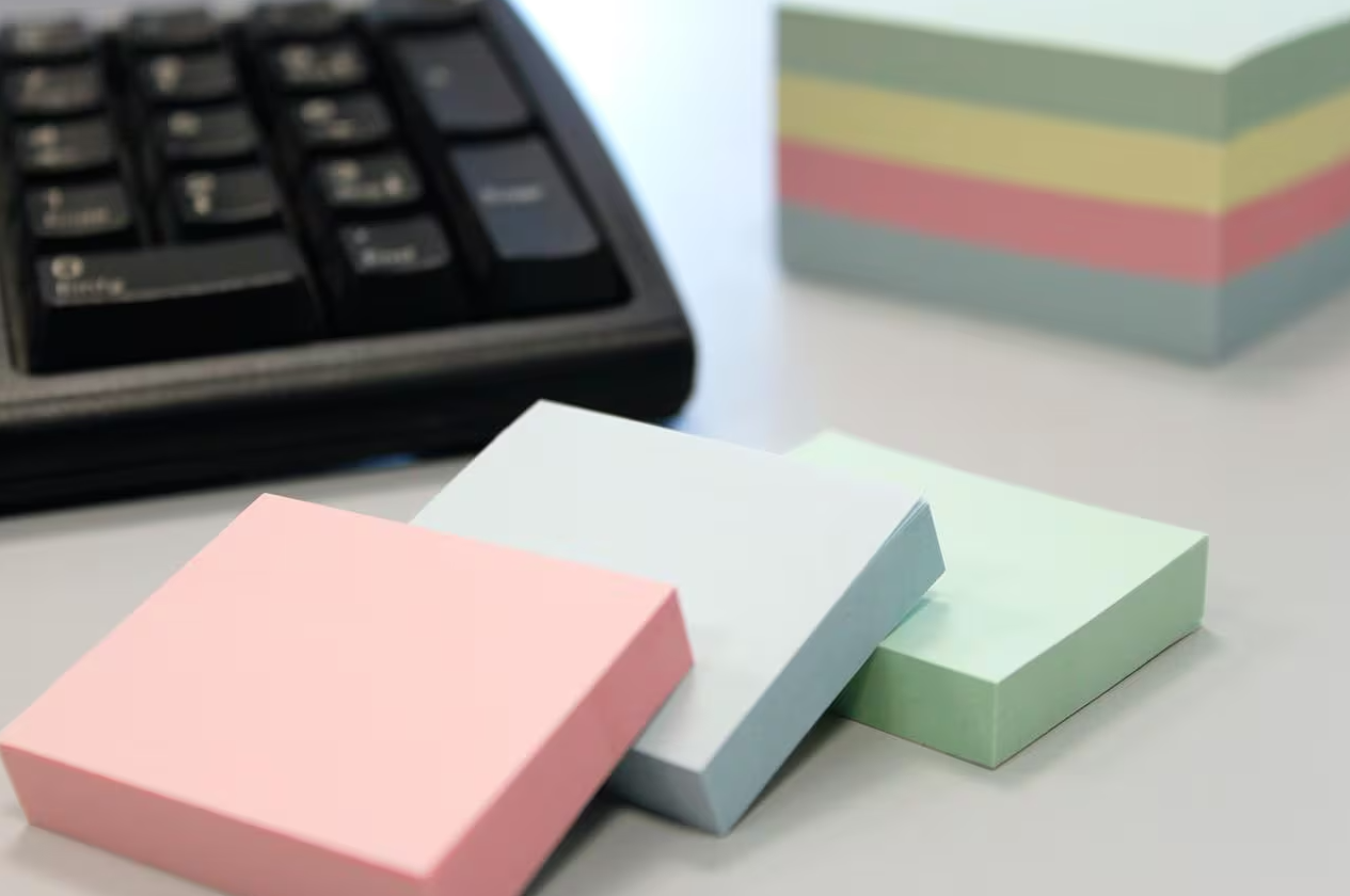 Info notes 50x40mm assorti pastel pak 3 blok 100 vel