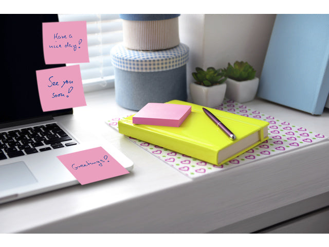 Info Notizen 75x75mm felsroter Block mit 80 Vel