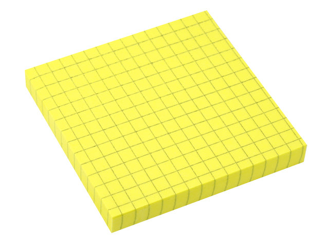 Info Opmerkingen 75x75mm fel geel blok a 80 vel ruit