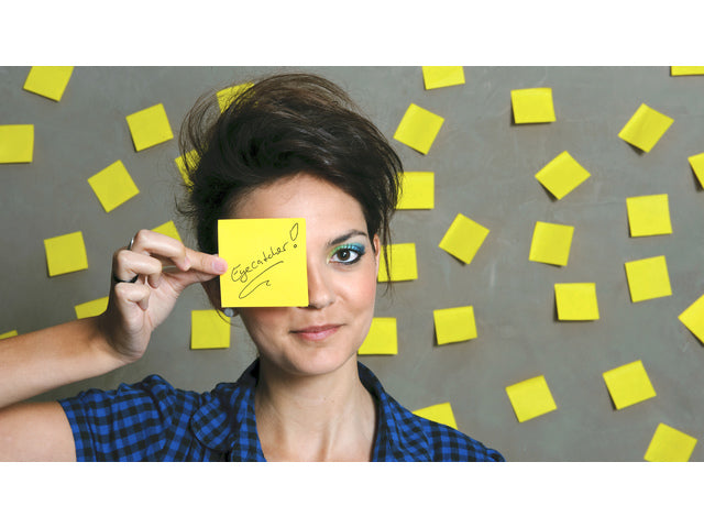 Info Notes 75x75mm fel geel blok a 80 vel