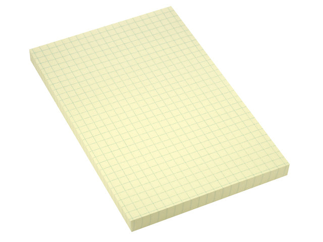Info Opmerkingen 100x150mm geel geruit blok a 100 vel