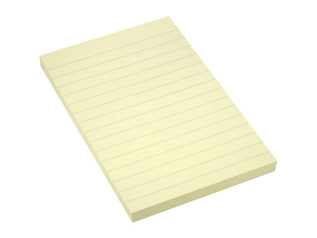 Powernotes gelinieerd geel 100x150mm blok a 100 vel.