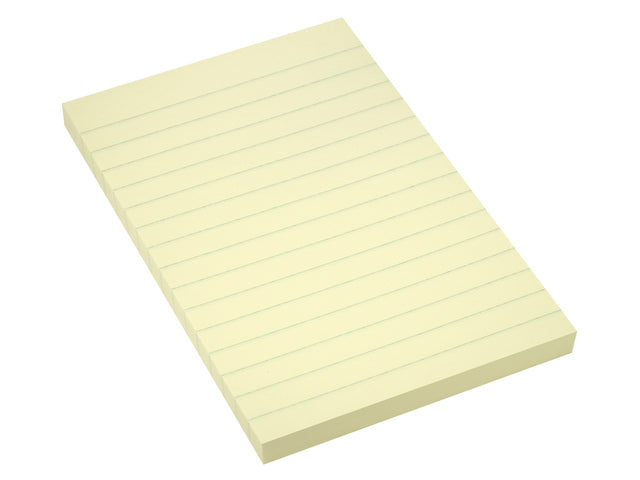 Info Opmerkingen 100x150mm geel gelinieerd blok a 100 vel