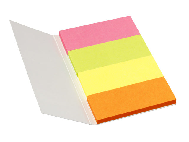 Info Page Markers papier brilliant 20x50mm, 4 kleuren