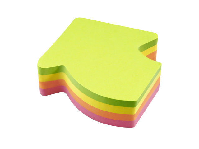 Info shaped sticky notes 67x68 'pijl' assorti 200 vel
