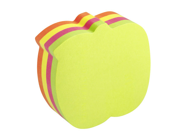 Info shaped sticky notes 70x70 appel assorti 200 vel