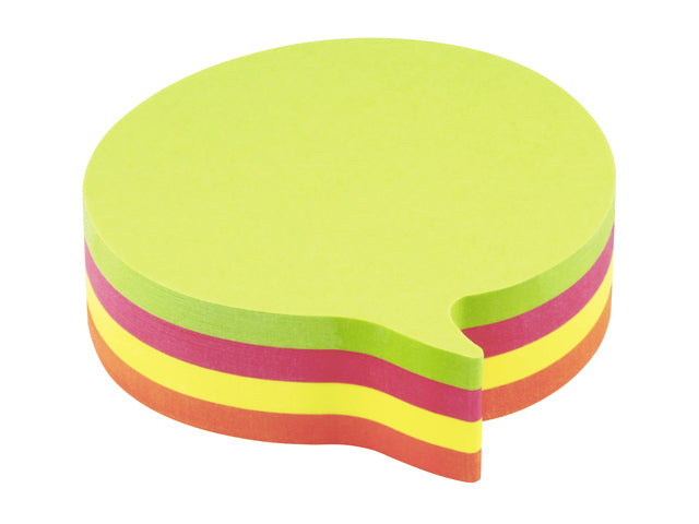 Info shaped sticky notes 70x70 tekstballon assorti 200 vel