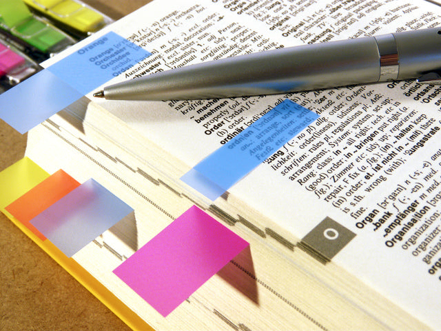 Info flags 12,5x43mm assorti blister à 4 kleuren à 36 stuks