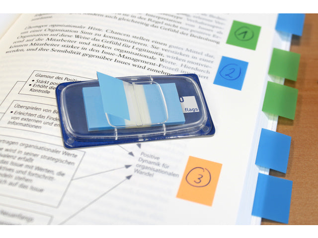 Infovlaggen 25x43mm blauw blister à 50 stuks