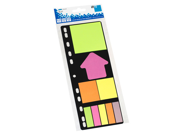 Info sticky notes op kaart diverse formaten / kleuren