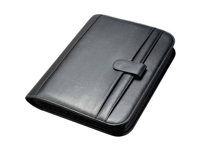 Conferentiekaart Alassio RICCIONE A4 zwart kunstleer