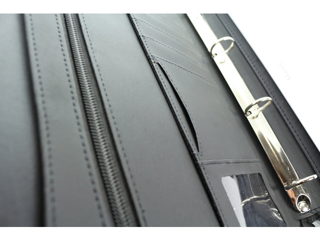 Conferentiemap Alassio A4 kunstleer zwart