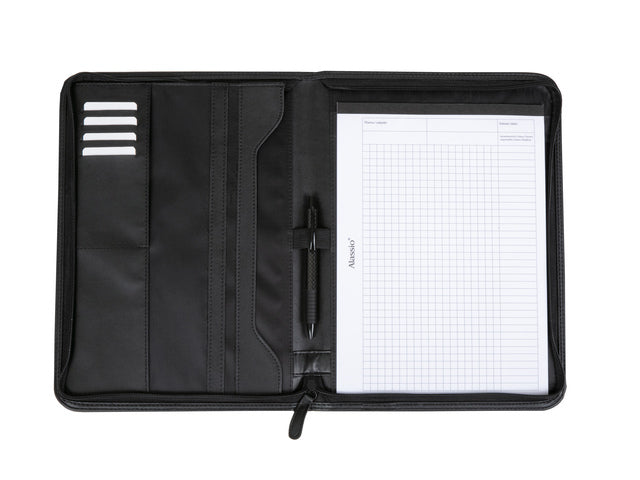 Congreskaart Alassio LORENZO A4 zwart kunstleer