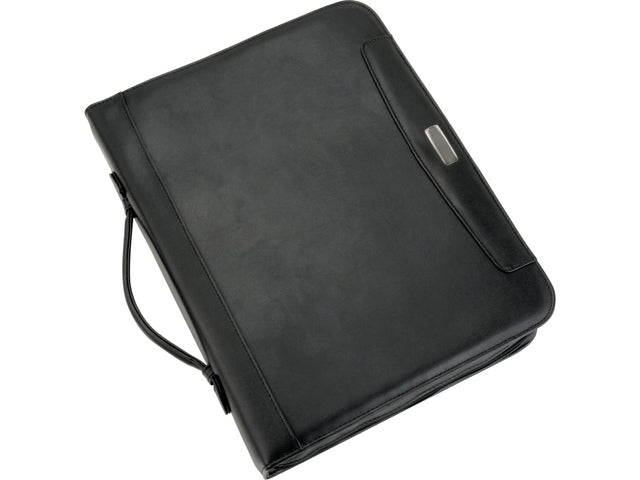 Congreskaart Alassio PORTO kunstleer finetouch A4 zwart