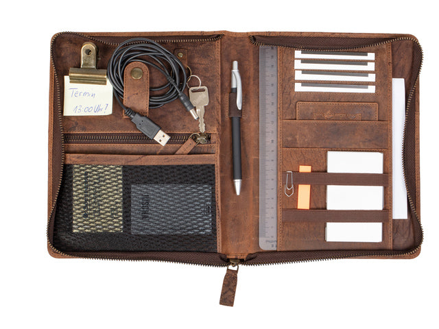 Organiser Pride and Soul A5 WICK . Bruin leer.