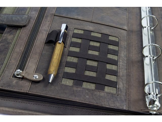 Conferentiemap Pride and Soul A4 VIGGO Bruin leer met 4 ringsmechaniek