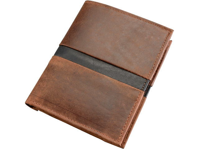Portefeuille Pride and Soul leer braun 12x10cm