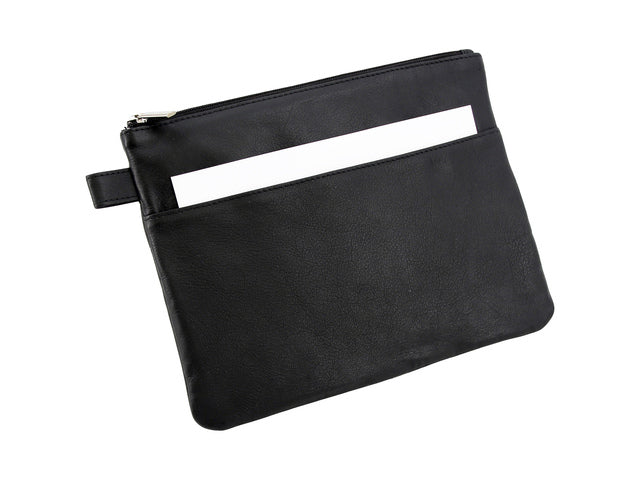 Opbergtas Alassio Leer zwart