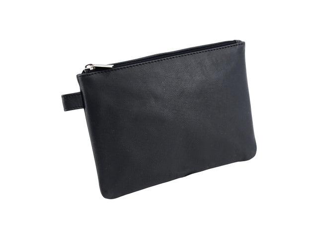 Opbergtas Alassio Leer zwart