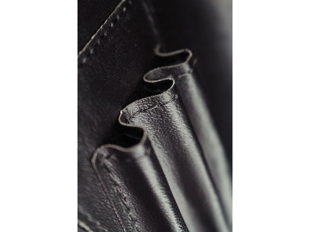 Pilotenkoffer Alassio GENOVA. Zwart kunstleer.