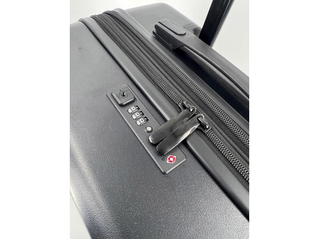 Reistrollyset JSA 3-delig mat zwart gerecycled ABS