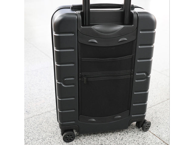 Reistrollyset JSA 3-delig mat zwart gerecycled ABS