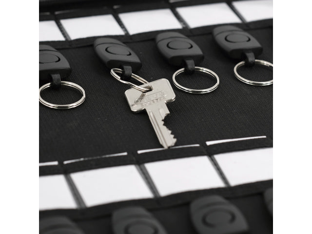 Sleutelmap STOP Luzon A4 grijs met 28 afneembare sleutelringen