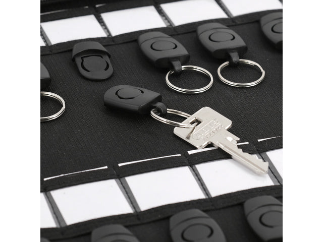 Sleutelmap STOP Luzon A4 grijs met 28 afneembare sleutelringen