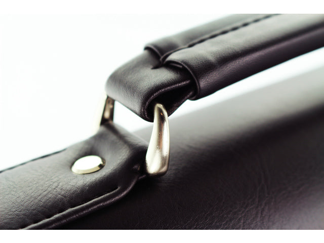 Aktetas Alassio PESCARA. Zwart kunstleer.