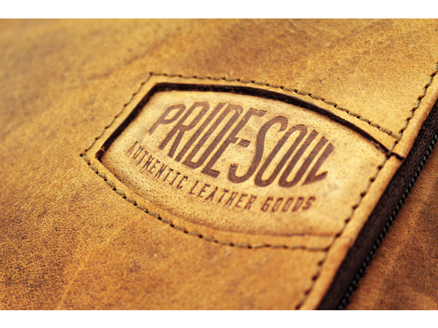 Laptop rugzak Pride and Soul JESTER. Bruin leer.