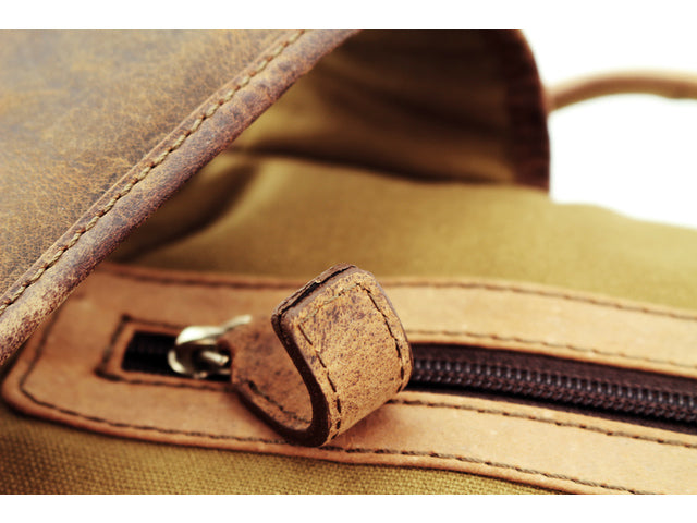 Laptop rugzak Pride and Soul JESTER. Bruin leer.