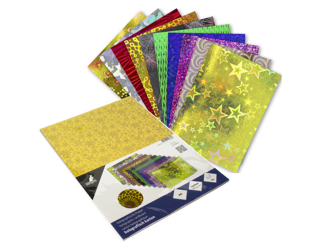 Holografisch karton Kangaro pak 10 vel A4 ass(2) 300 gram mix 2