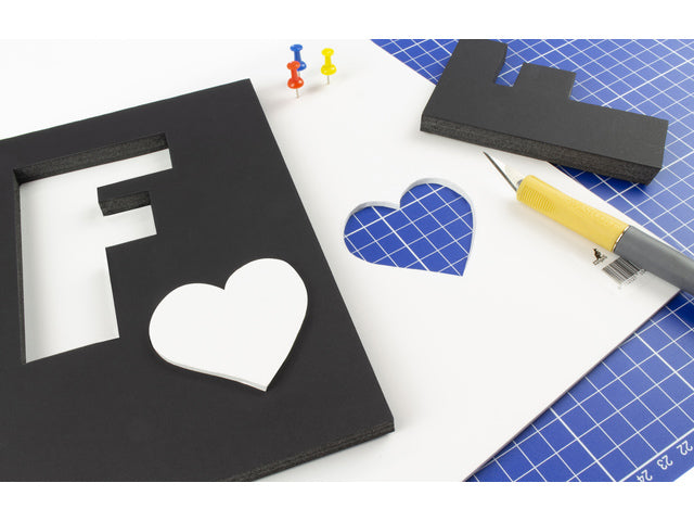 Foamboard Kangaro zwart A4 5 mm dik, 20 stuks 2 zijdig mat papier