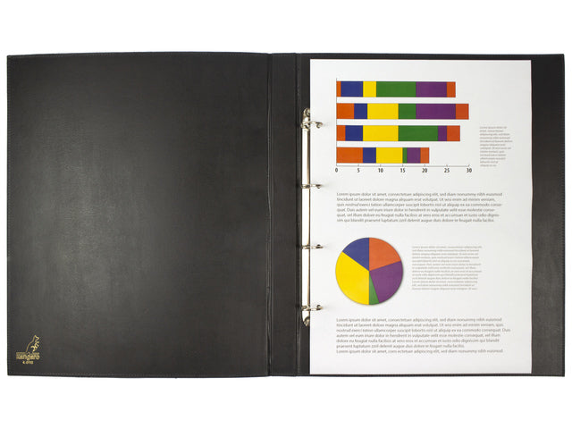 Ringband Kangaro A3 EB staand 4-rings zwart D-mechaniek 25mm