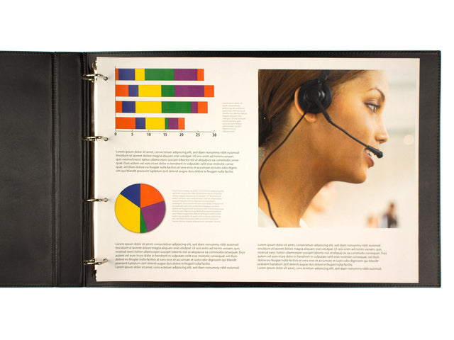 Ringband Kangaro A3 EB dwars 4-rings zwart D-mechaniek 25mm