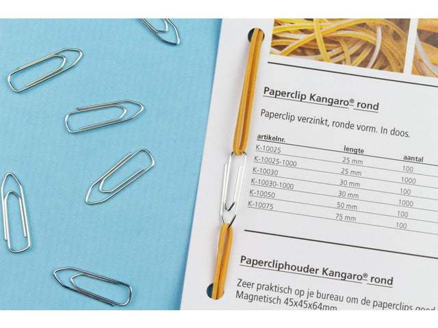 Paperclip Kangaro verzinkt rechthoekig 26 mm doosje à 1000 stuks