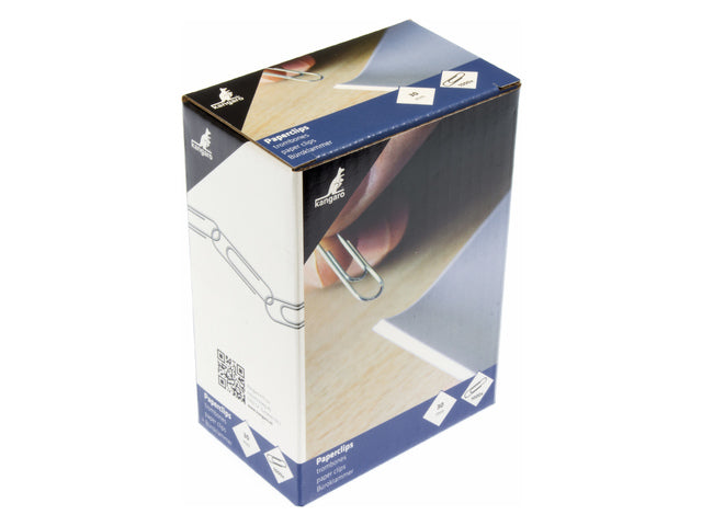 Büroklammer Kangaro 30 mm, rund, je 1000 Stück, verzinkt